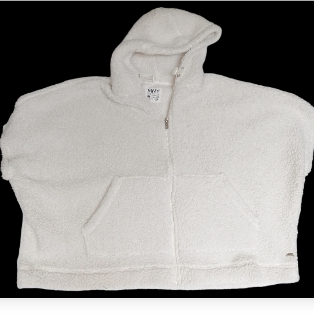 Marc New York MNY sherpa cape poncho jacket Size S/M Ivory